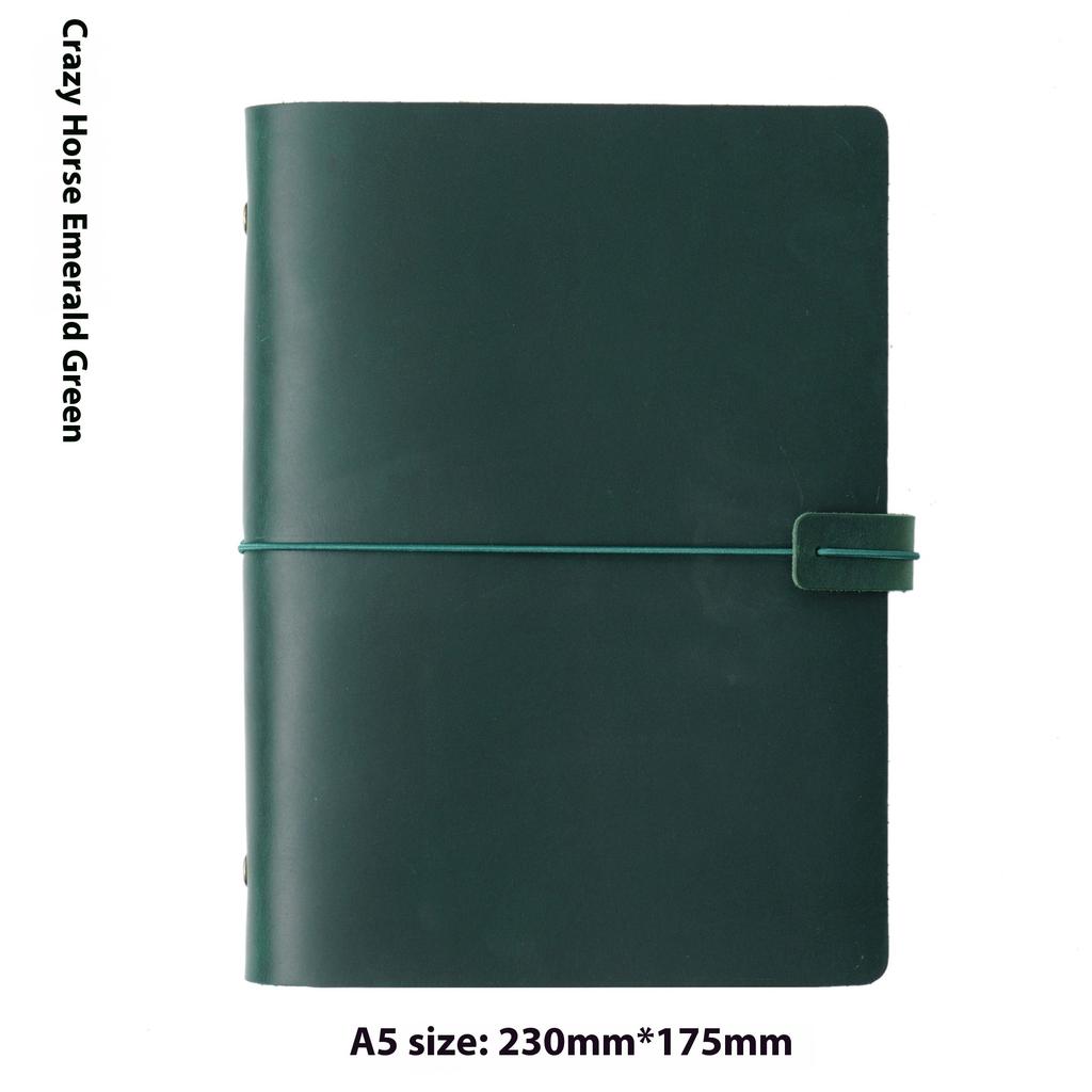 Handmade First Layer Cowhide Book Genuine Leather Hand Account Binder Notebook Retro Nostalgic Travel Diary