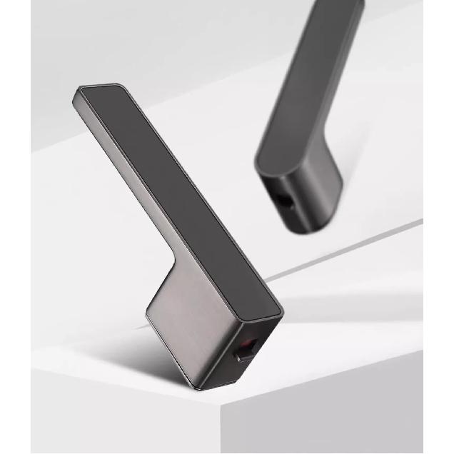 European One-word Handle Door Lock Hidden Keyhole Suitable for Bedroom Study Magnetic Silent Door Lock Minimalist Ecology