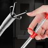 2Pcs Sewer Pipe Dredger Drain Clog Removal Tool 4 Claws Design Extra-Long Flexible Bendable Sewer Dredging Device Cleaning Tool