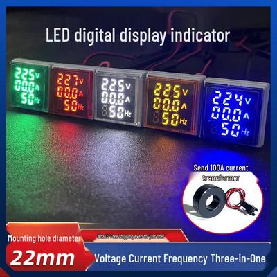Tension Courant Hertz LED Compteur AC AD16-22VAH