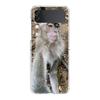 Transparent Phone Case For Samsung Galaxy Z Flip 3 4 5 6 7 Hard Folding PC Z Flip3 Flip4 Cover Cute Funny Monkey