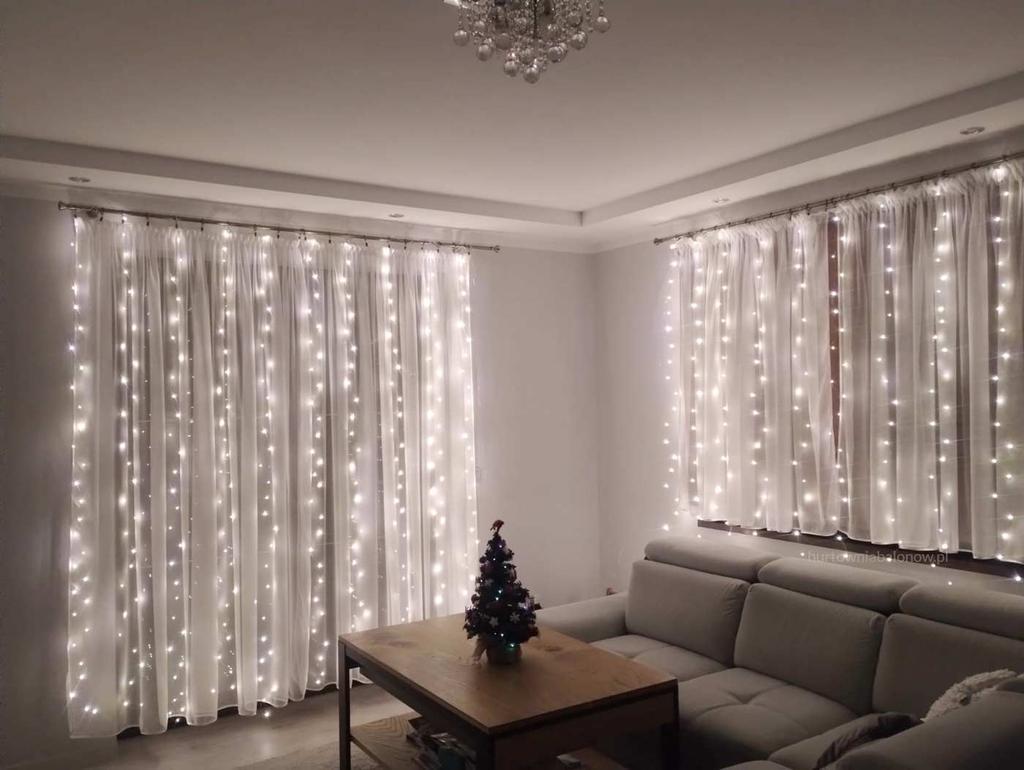 LED Light Curtain 3x3M Warm White Control