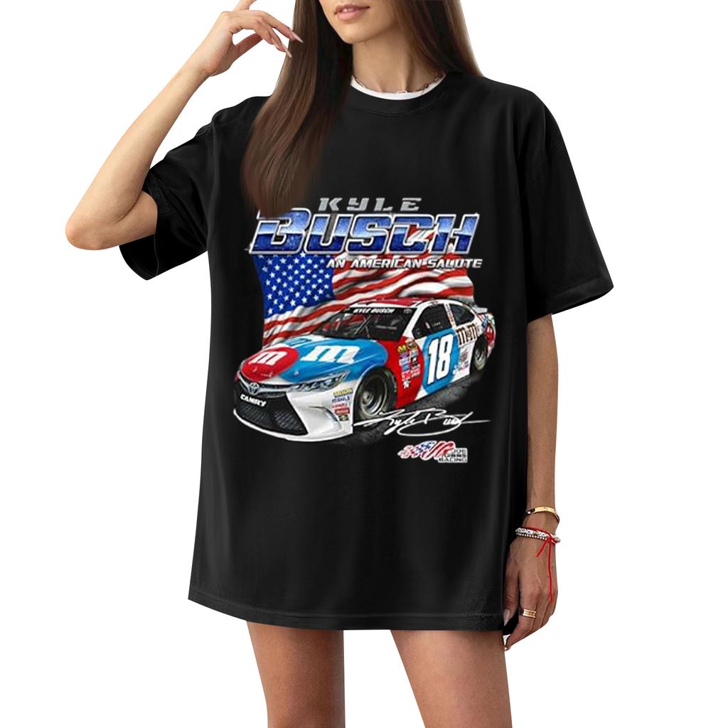 Women's Casual Short Sleeve T-Shirt Letter Print Loose Fit Comfortable Soft Fabric Crew Neck Lightweight Top for Everyday Wear