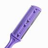 Dual Sides Cutting Slim Haircuts Blade Beauty Salon Home Hairdressing Hair Trimmer Comb Purple