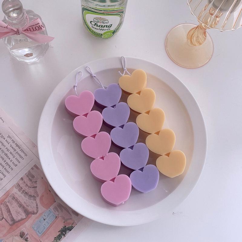 Heart Silicone Mold Silicone Candle Mold Candle Making Mold For Making Aromatherapy Candle Handmade Resin Craft Soap