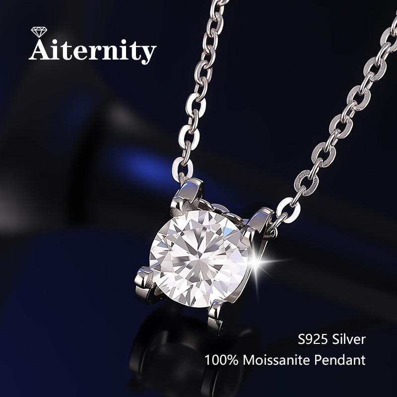 D Moissanite Pendant Luxury Wedding Sunflower for Women 925 Sterling Silver Jewelry Wedding Bridal Moissanite Diamond Necklace