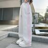 Girls Big Kids Striped Casual High Waist Wide Leg Long Sports Sweatpants