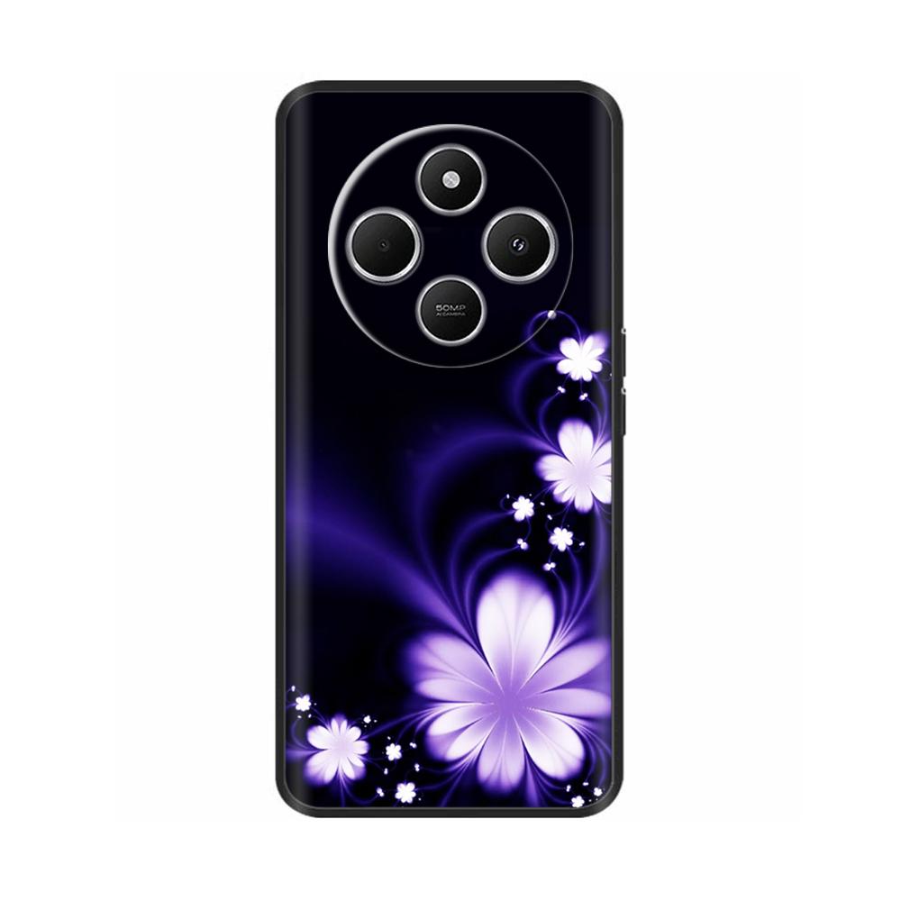 Luxury Painted Case For Redmi 14R 5G Soft Black Silicone Bumper Back Cover for Xiaomi Redmi 14R 14C Cases Funda Shockproof Shell