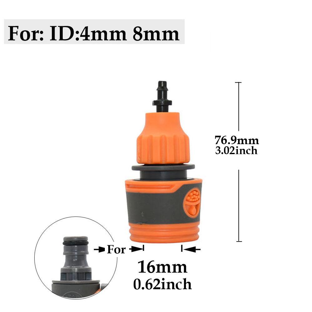 1/2'' 3/4'' 1'' Hose Quick Connecter Nipple OD 16mm 20mm Garden Hose Waterstop Fittings Tubing Repair Watering Gun Adapter
