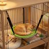 Breathable Mesh Cat Hammock Adjustable Lanyard Pet Cage Hammock  Cage Accessories
