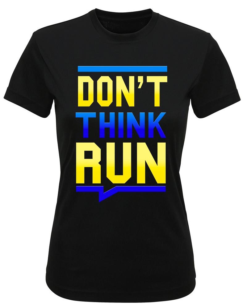 Womens Recycled Performance T-Shirt Dont Think Run Running Run Activewear TriDri