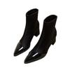 Sexy Women High Heels Ankle Boots Pointed Toe Fashion Shoes  Trend Autumn Winter Chelsea Boots Brand Pumps Sock Botas Mujer