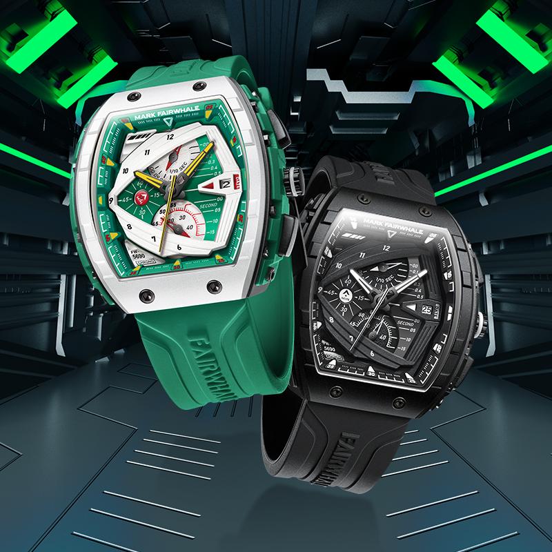 Fairwhale Plastic Case Rubber Strap Watch Made Your Brand Fashion Quartz Wrist Watcses