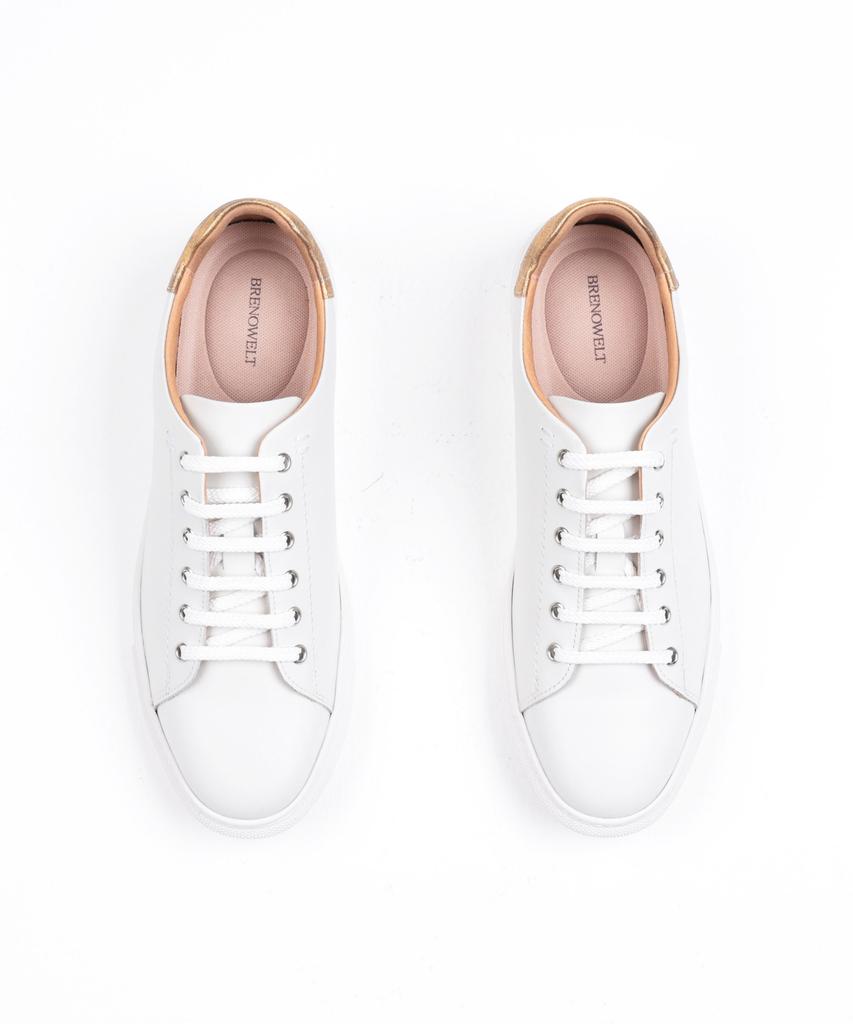 Brenowelt Tennis Archive Off-White Sneakers Gold