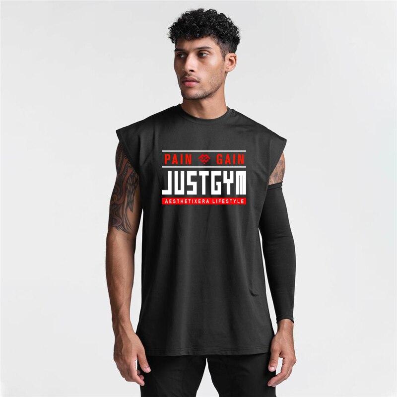 

Muscleguys, новая брендовая спортивная летняя быстросохнущая рубашка без рукавов с круглым вырезом и принтом для бодибилдинга и фитнеса M чёрный