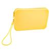 Large Capacity Silicone Cosmetic Organizer Solid Color Portable Makeup Pouch  for Outdoor