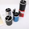 Xiaobudian Pen Holder, Cylindrical Design Pencil Holder with Silver Edge Decoration, 3-Compartment Desktop Organizer for Pens Paper Clips Makeup