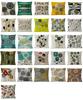 Home Decorative Throw Pillow Rustic Geometric Floral Pillow Cover Multicolor Flower Pillow Case Sofa Cushions 4545cm