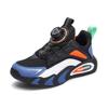 Boys Twist Button Mesh Sports Running Shoes Comfortable & Breathable Kids Athletic Sneakers for Walking Outdoor Casual