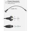 010-12531-01 Marine Network Adapter Cable Black Small (Male) to Large RJ-45 Connector For Panoptix LiveScope System GC 200 Etc