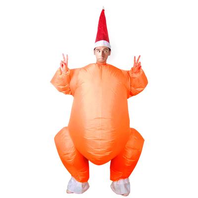 Adults Inflatable Turkey Costume Halloween Thanksgiving Day Cosplay Jumpsuit