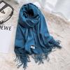 Korean Style Women's Imitation Cashmere Scarf: Cozy Autumn and Winter Shawl for Men and Women
