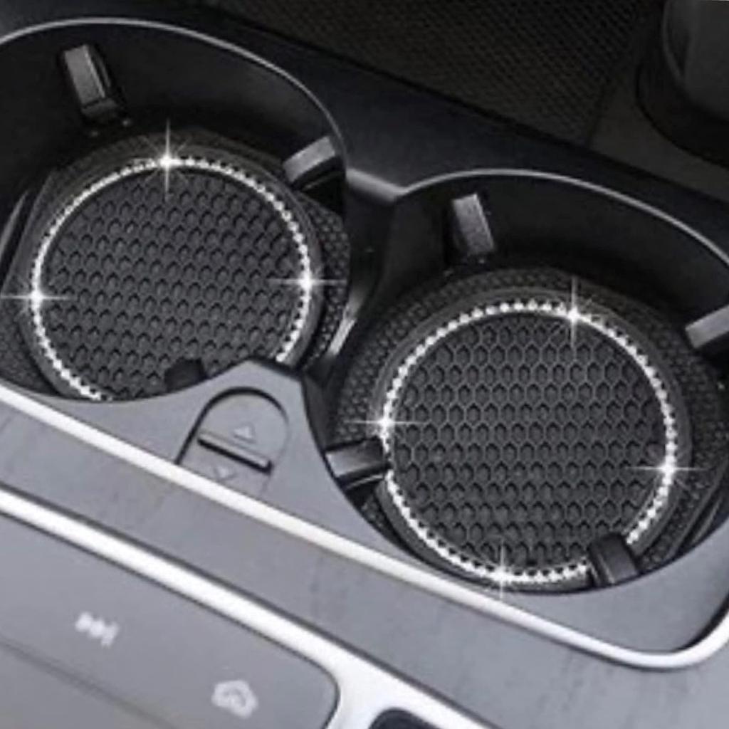 2 BUC Suport Auto pentru Pahar Apă/Sticlă, Pad/Covoraș Antiderapant, Gel de Siliciu Impermeabil, Pentru Decor Interior, Accesorii Styling Auto