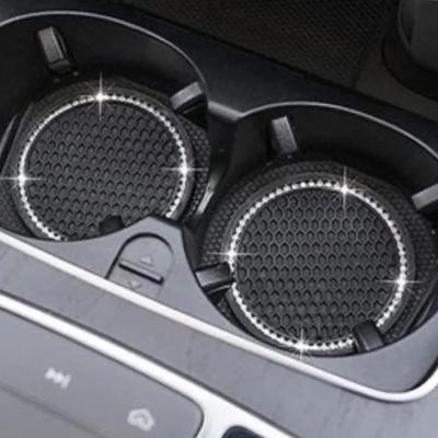 2PCS Car Water Cup Bottle Holder Anti-slip Pad Mat Silica Gel Waterproof For Interior Decoration Car Styling Accessories