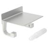 Space Aluminum Wall‑Mounted Roll Paper Rack Toilet Paper Holder with Phone Storage Shelf