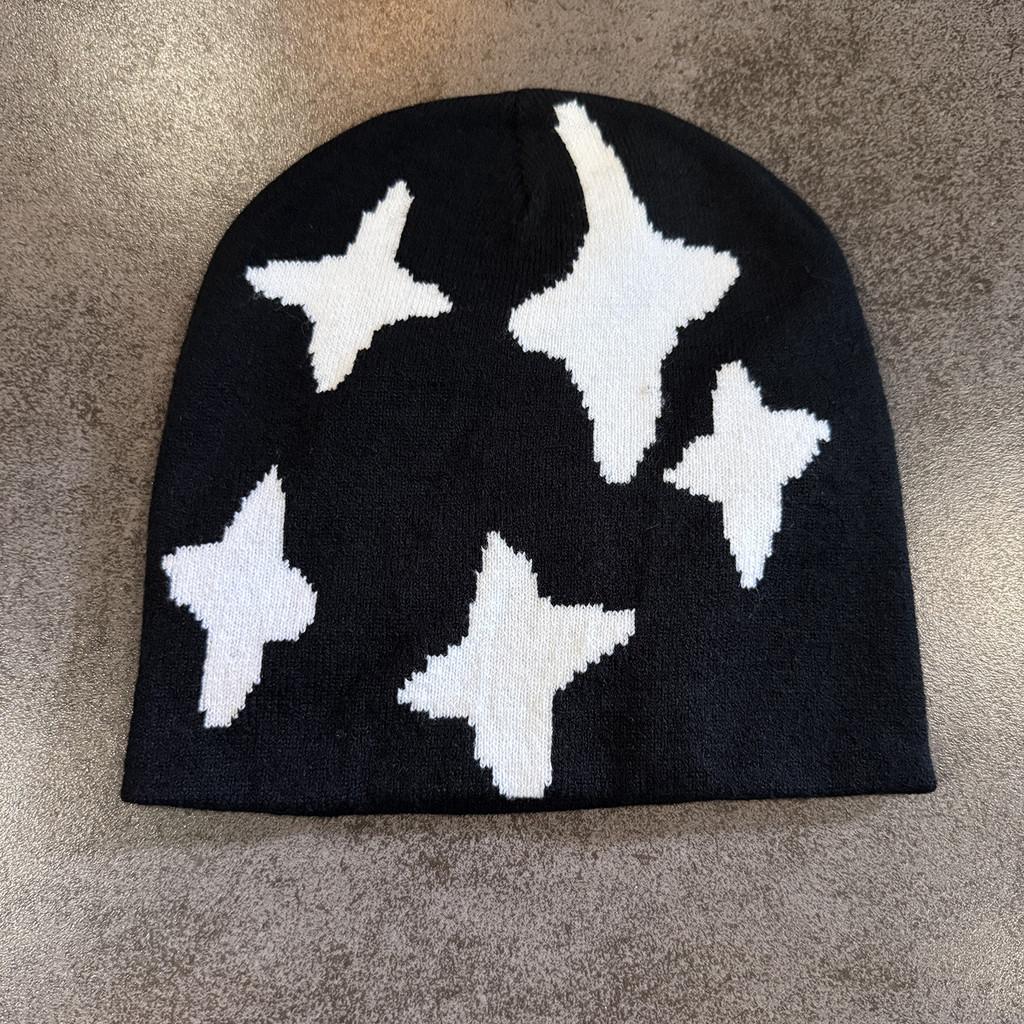 

Fashion Star Pattern Neutral Casual Warm Knitted Hat For Daily Casual And Streetwear