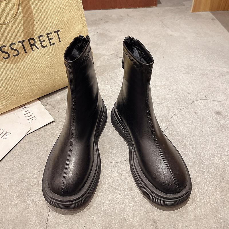 Star Bys clown shoes new popular small short boots thick-soled heightening boots rain boots women's shoes waterproof women