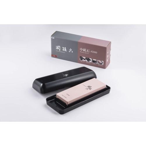 Kai Seki Magoroku Medium Knife Sharpener, #2000, with Storage Case, Made in Japan, AP0331