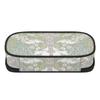 Pen Case Roomy Interior Easy Open Zipper Durable 300D Polyester with Mesh Pocket Removable Divider and Pen Slots for Classroom Use