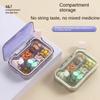 Untior Pill Box Portable Dispenser on-The-Go Calcium Tablet Medication Dispenser Seven Days Large Capacity Sealed Pill Cases