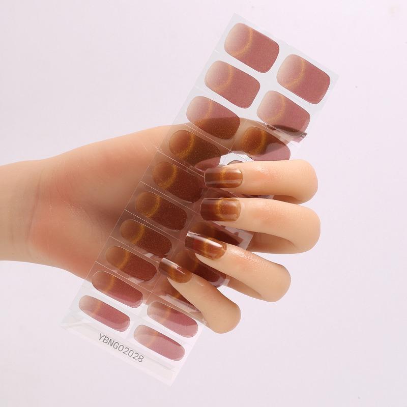 Semi-curing Light Therapy Nail Stickers Gel Nail Stickers Semi-curing Light Lamp Nail Stickers Harden, Last Long and Are Waterproof