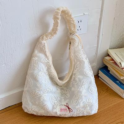 Modisch Schlicht und Zart Stil Spitze Tasche, Große Kapazität für Tägliches Pendeln Tragetasche, Einzelne Schultertasche