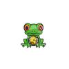Cute Animal Brooch Frog Gem Series Styling Metal Oil Drop Cartoon Badge Waist Buckle