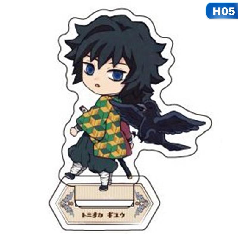 

Аниме Demon Slayer мультипликационный персонаж прозрачная акриловая подставка кукла модель игрушки настольное украшение подарок H05