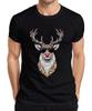 Weihnachten Rentier Sonnenbrille Lichterkette Rudolph Cool Retro Herren T-Shirt