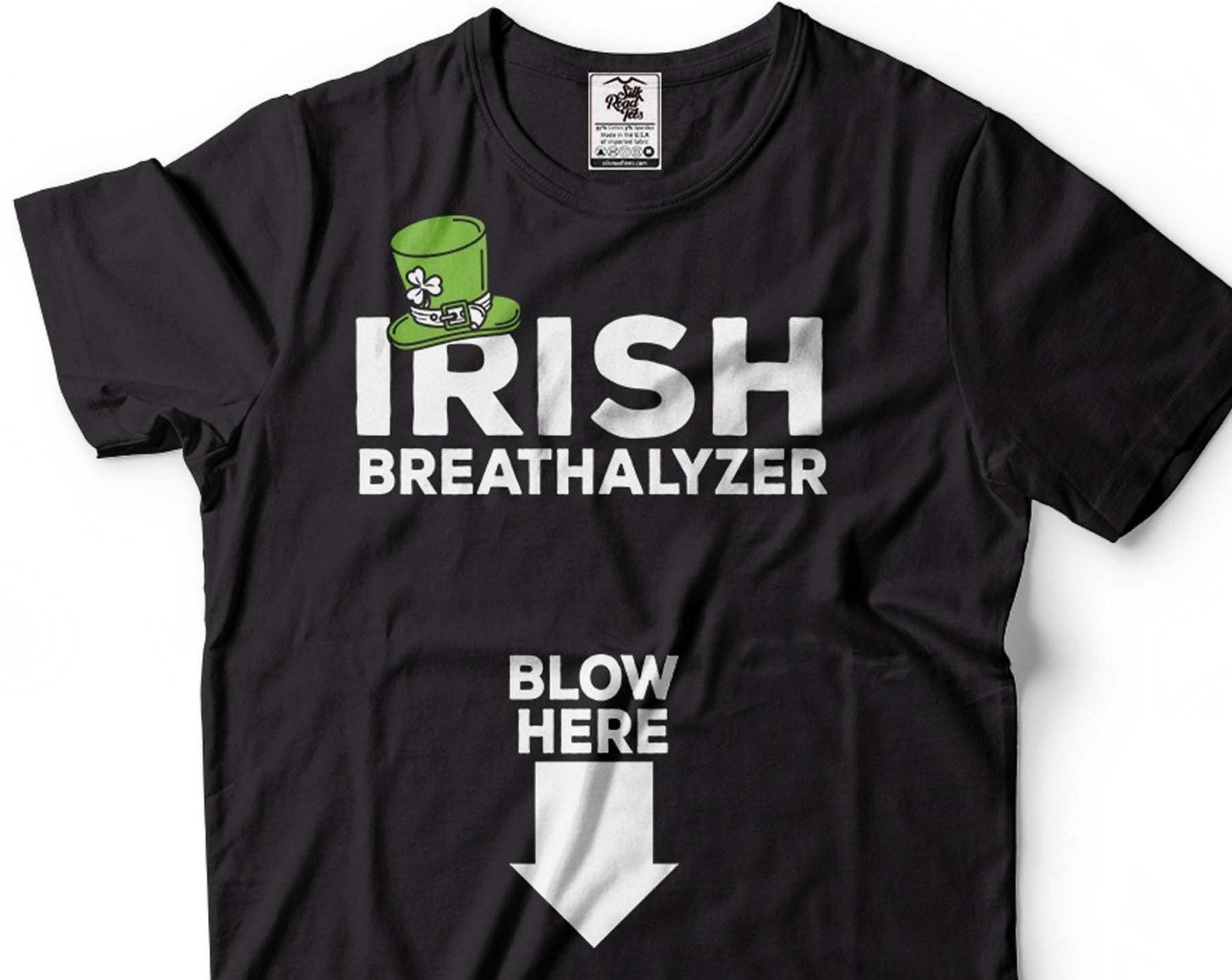 Irish Breathalyzer T-Shirt: Funny St Patrick s Day Drinking Tee M