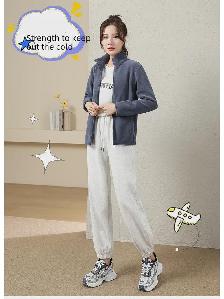 Unisex Doppelseitige Fleecejacke - Plüschiger, Dicker Winterpullover für Damen & Warmes Futter für Herren