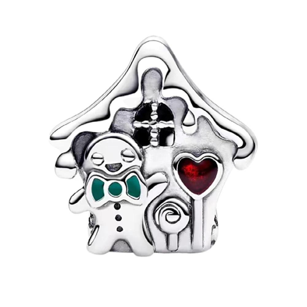 New 925Silver Christmas Series Tree Snowflake Deer Sweater Charm Pendant Fit for Exquisite Bracelets DIYWomen's Jewelry