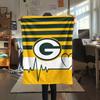 Green Bay Packers Flannel Blanket, High quality Comfortable for All Seasons, Home Decor, Warmth and Comfort