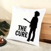 Vintage The C-Cure Rock Band Cushion Cover Soft Short Plush Pillow Cover Smooth Cozy Texture Aesthetic Cushion Case Home Decor
