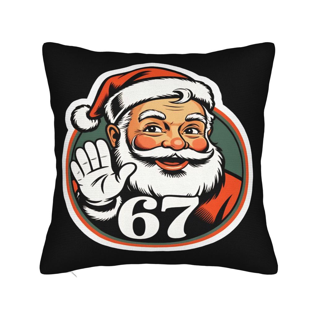 67 Sechs Sieben Italienisches Gehirnfäule Meme Kissenbezüge Lustiger Kissenbezug für Sofa Couch Bett Wohnzimmer Gemütlicher Kissenbezug