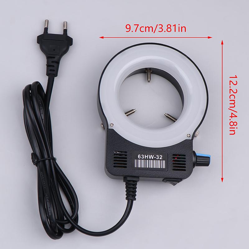 Mikroskop LED Kruhové Světlo Iluminátor Lampa Pro Mikroskop Kruhové Světlo Průmyslový Mikroskop Světelný Zdroj Kamery EU Zástrčka