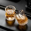 6pcs Creative Whisky Glasses Thick Crystal Wine Brandy Cup Transparent Scotch Drinking Glasses for Bar Accessories Mini Mug