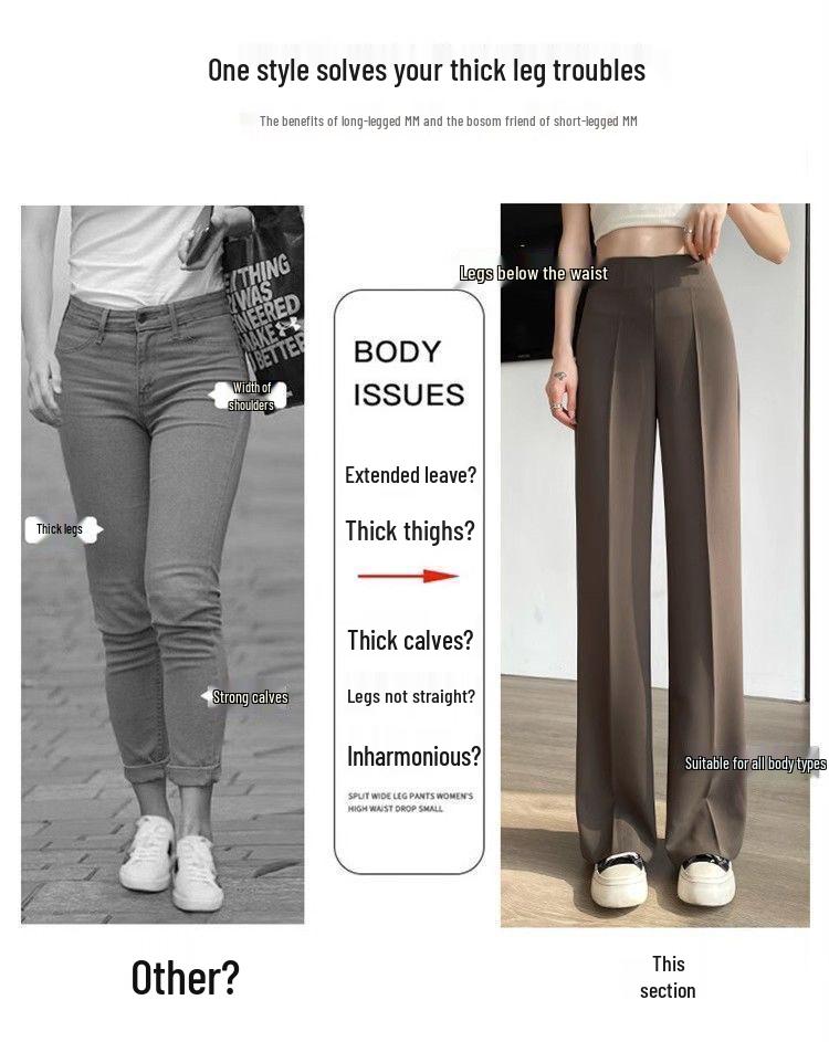 Women's Black High-Waisted Summer Suit Pants - Thin, Floor-Length, Straight, Petite, Narrow, & Wide-Leg Options
