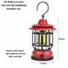 Camping Lamp Outdoor Retro Lantern Torch LED Light Retro Hanging Lamp Rechargeable Portable Campsite Light Tent Emergency Light Christmas Lighting