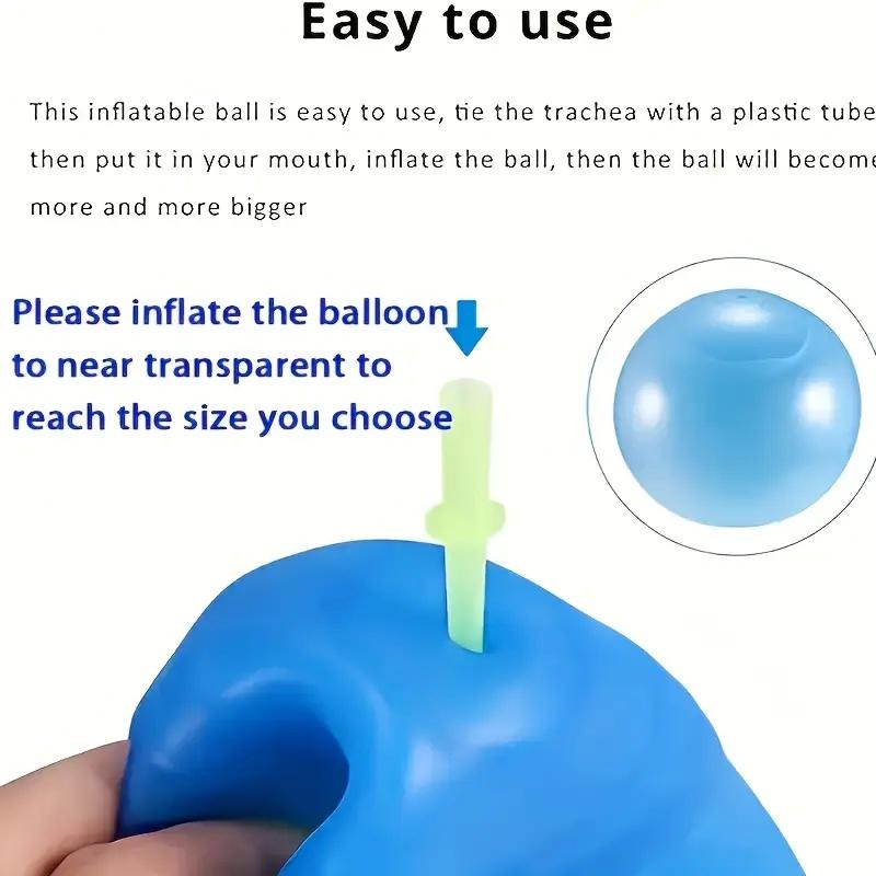 1Pc Durable Rubber Transparent Bubble Ball for Youngsters - Large Inflatable Play Ball for Outdoor Fun Packaging Inflatable Toys
